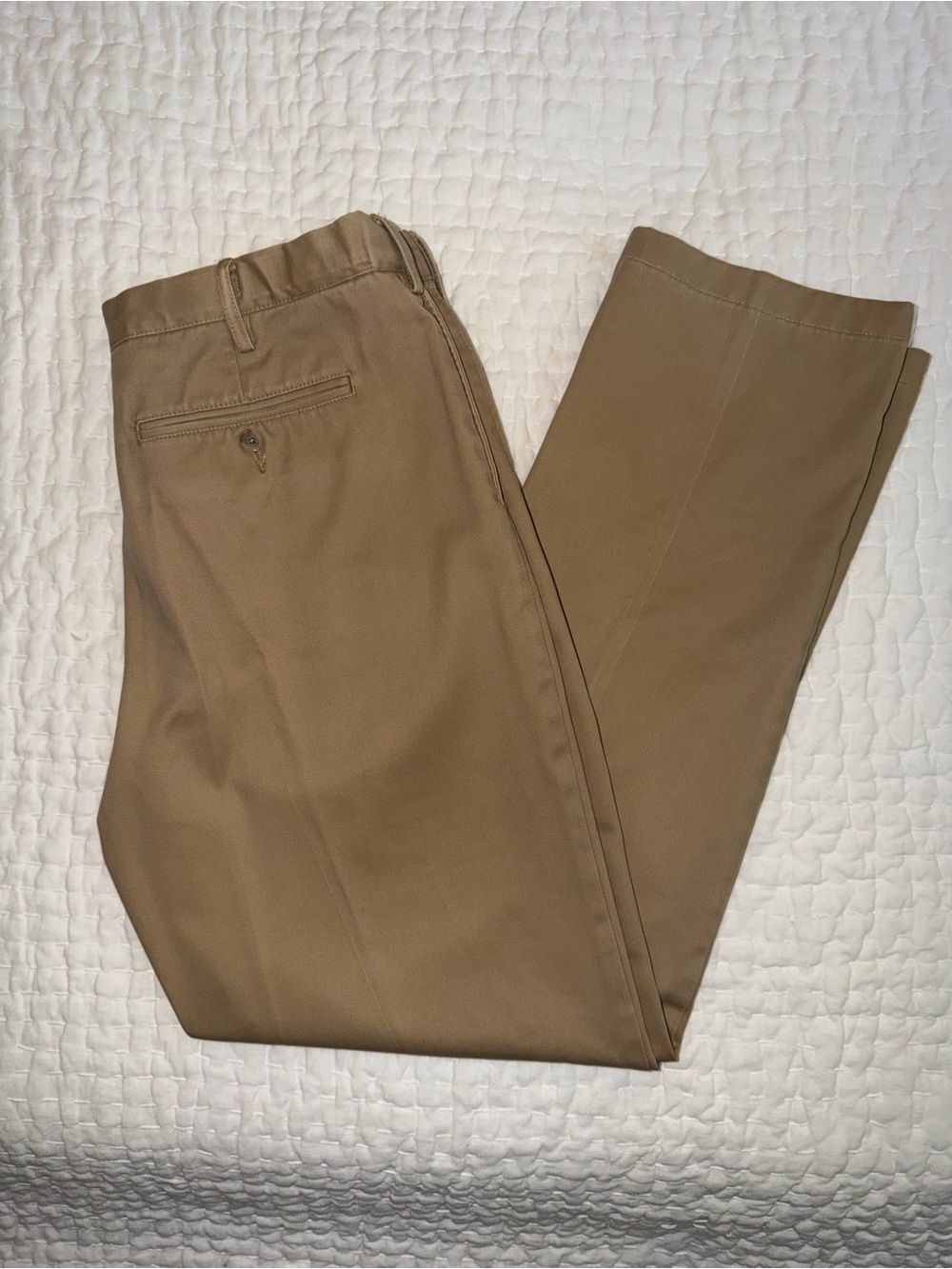 Lands' End Men's Chino Pants in Tan